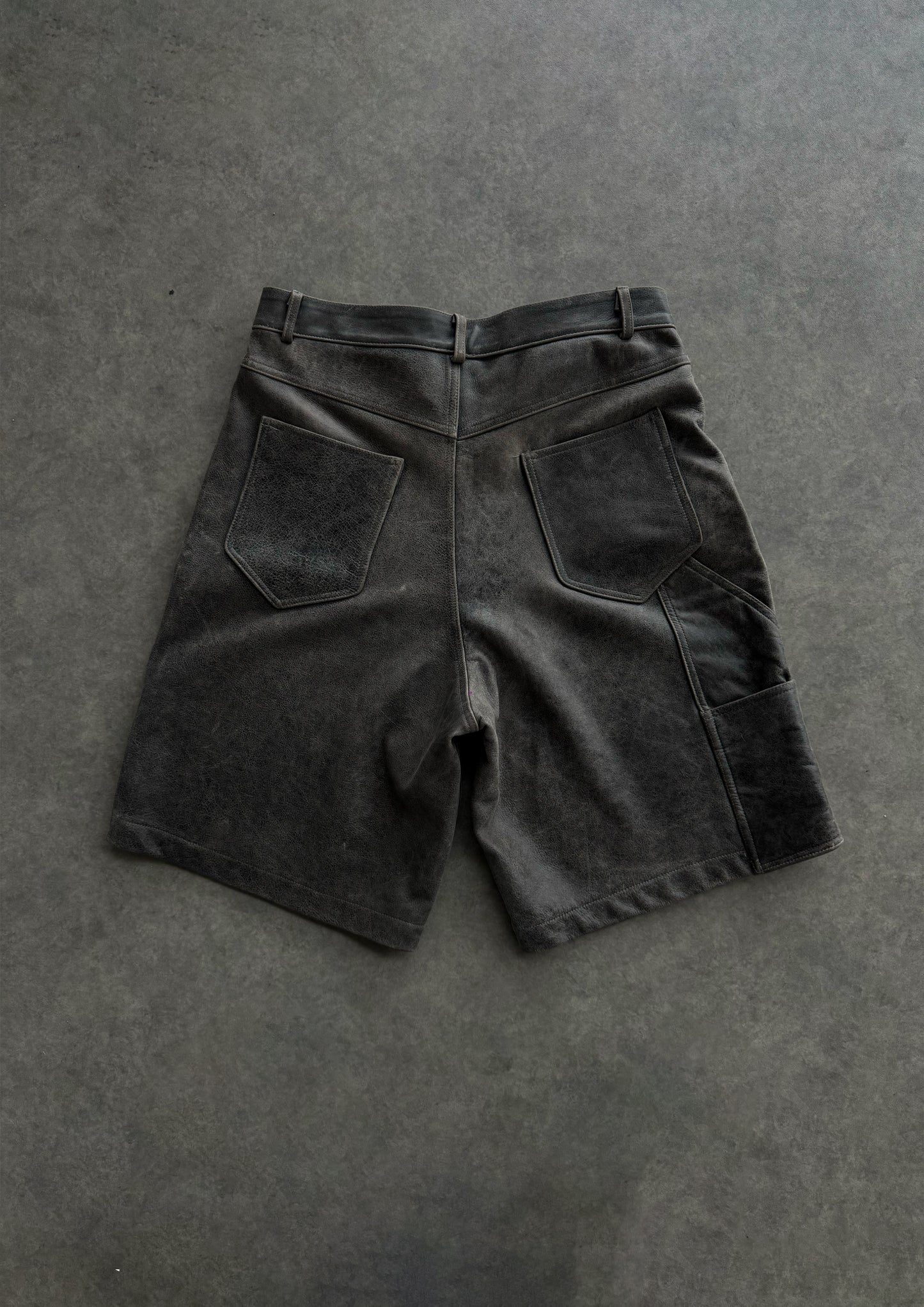 Motor Leather Shorts