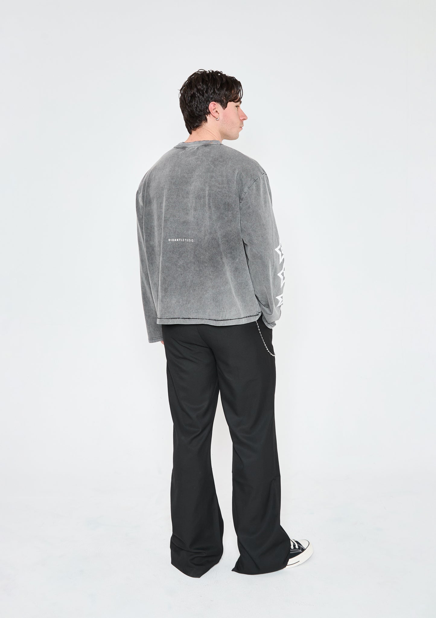 L/S Studio Saints Tee - Washed Grey