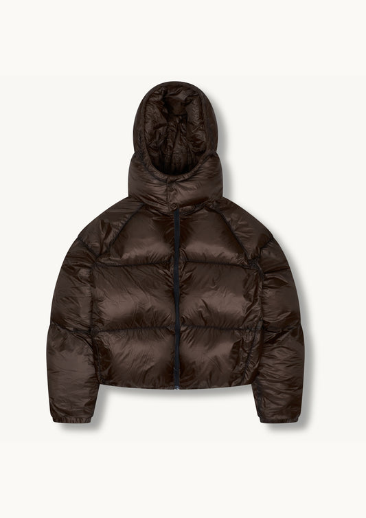 Down Coat - Brown