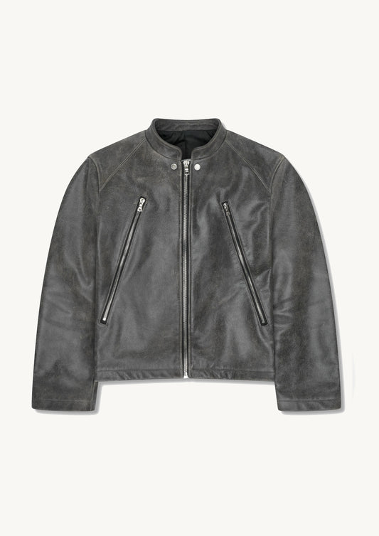 Cracked Leather Biker