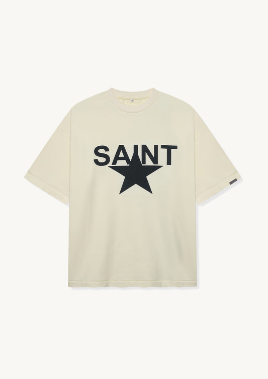 Heavyweight Saint Star Tee - Ivory