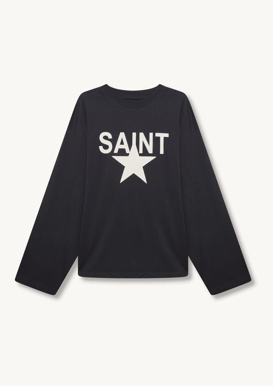 L/S Saint Star Tee - Black