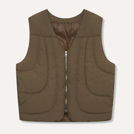 Olive Panel Gilet