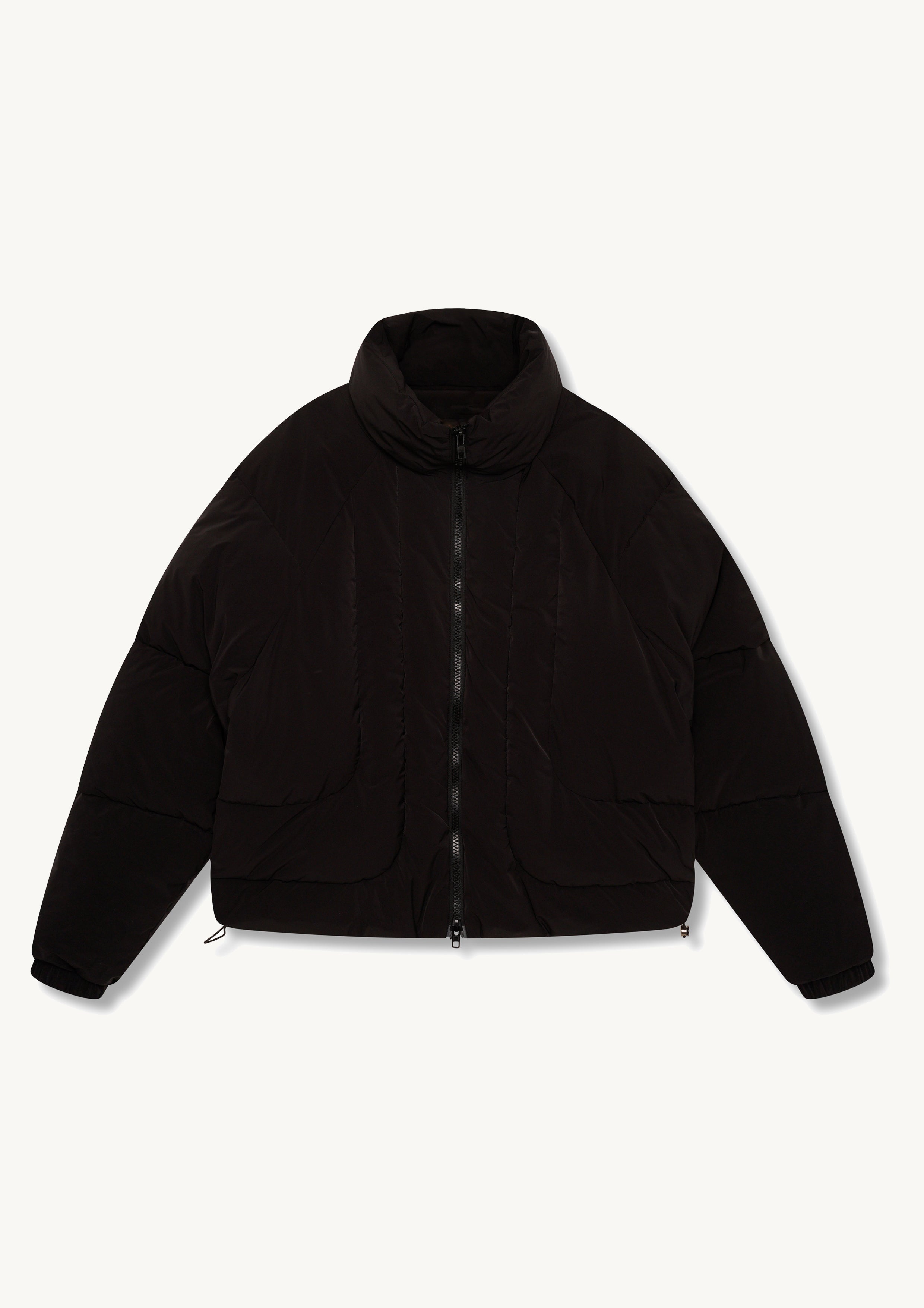 Black Panel Down Coat