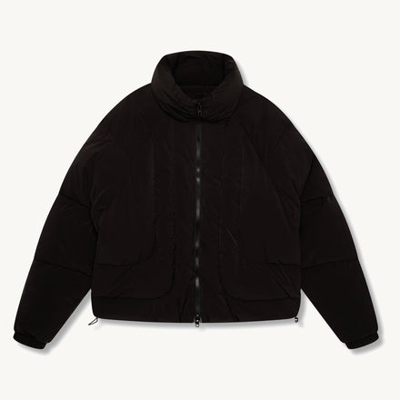 Black Panel Down Coat