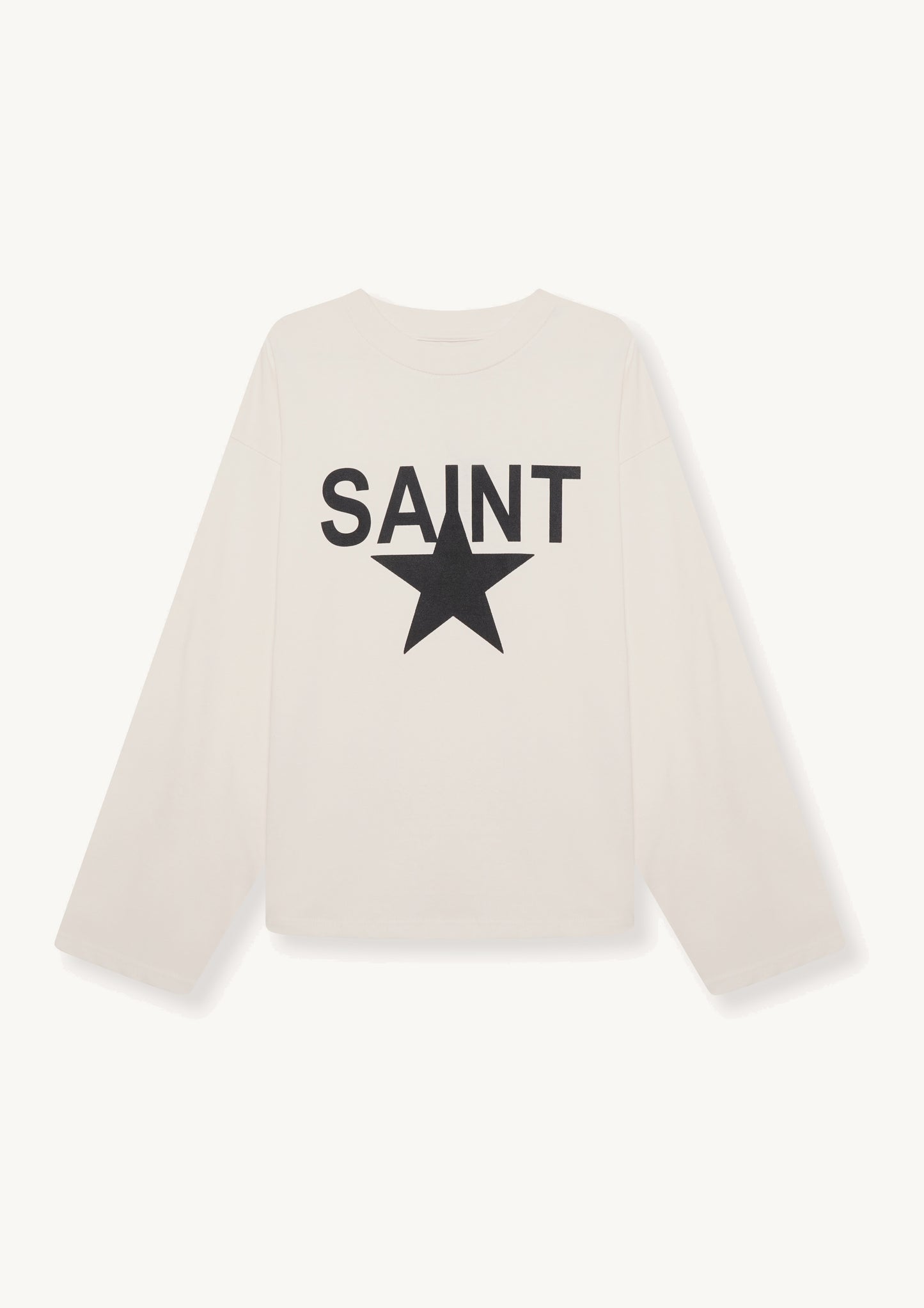 L/S Saint Star Tee - Chalk White