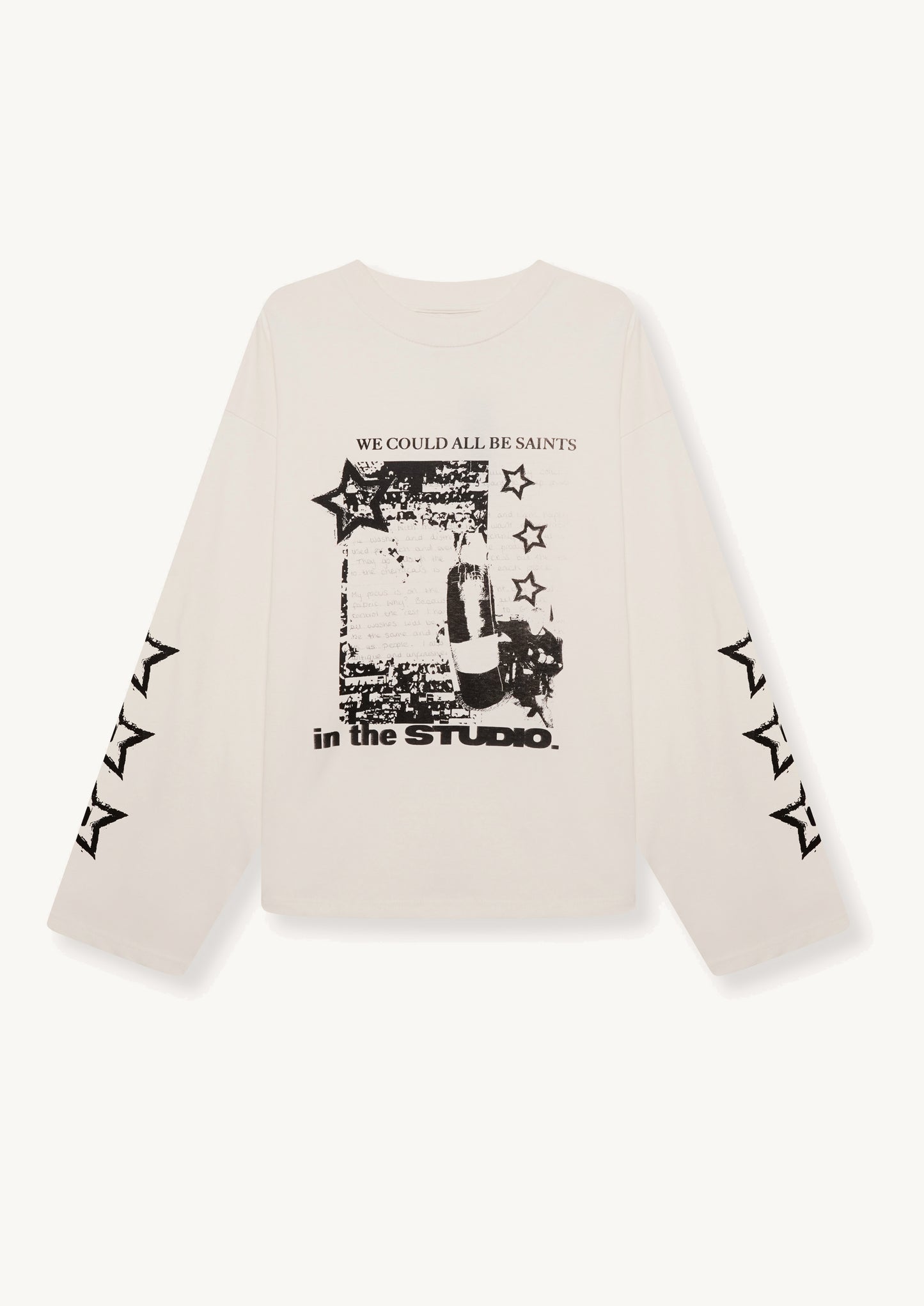 L/S Studio Saints Tee - Chalk White