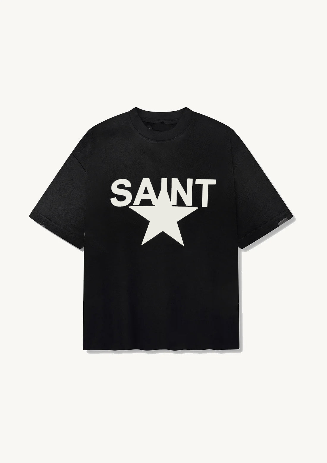 Heavyweight Saint Star Tee - Black