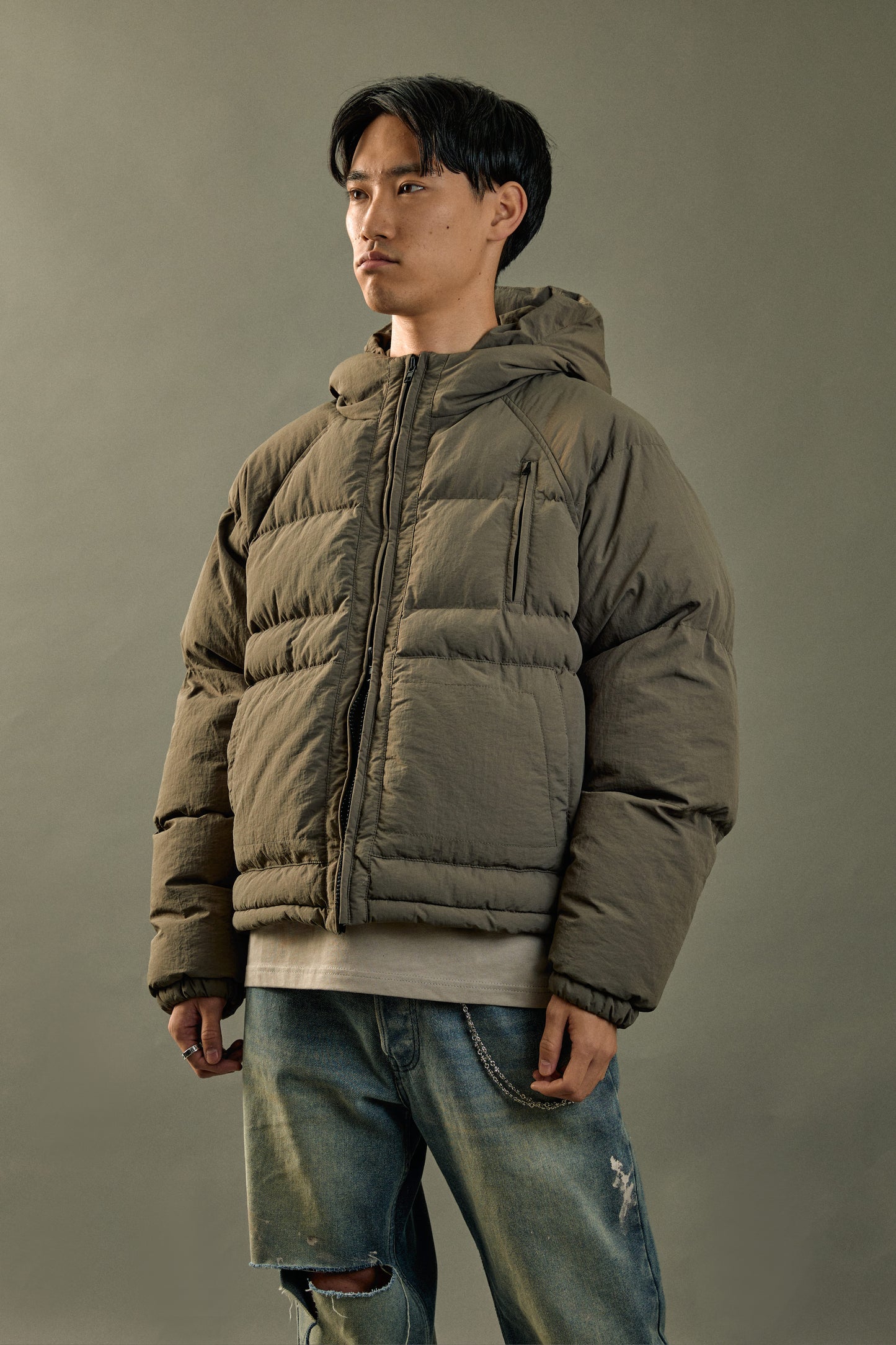 Olive Down Puffer