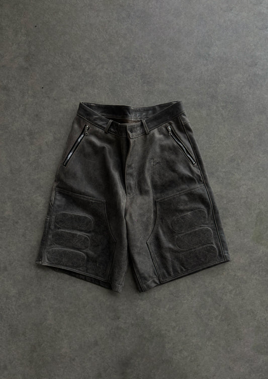 Motor Leather Shorts