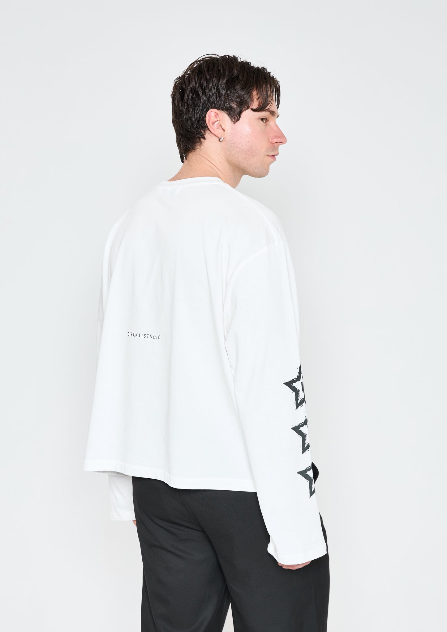 L/S Studio Saints Tee - Chalk White